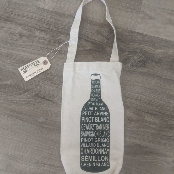 MAPTOTE Reusable Single Wine Tote - Picture 3 of 9